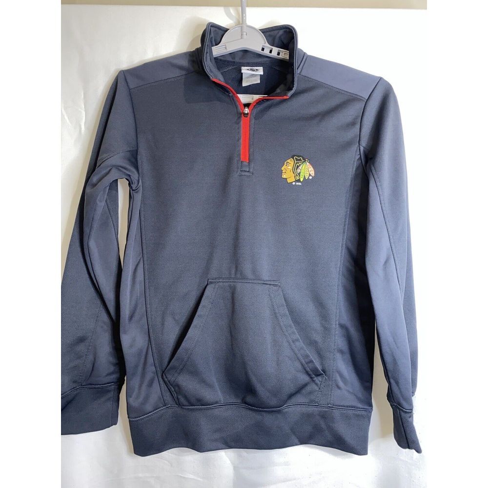 Chicago Blackhawk Sweater Men Gray‎ Pullover Hoodie Sweatshirt Sport Team